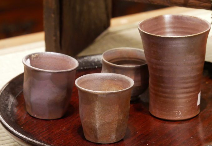 青森県 伝統工芸品 津軽金山焼 名人制作品 松風壺 香し