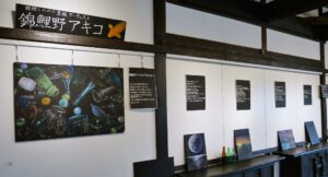 黒板画チョークアート 錦鯉野アキコ展